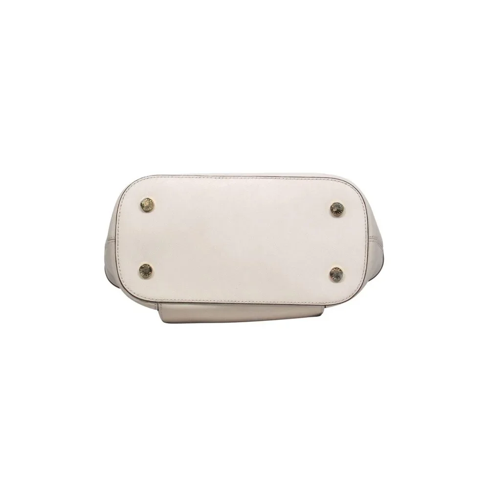 Michael Kors - Cream Leather Mini Zipper Tote